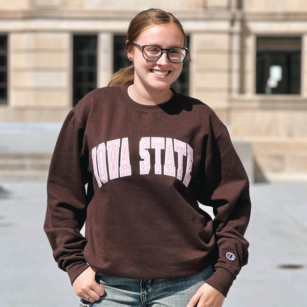 Champion® Iowa State Brown Crewneck